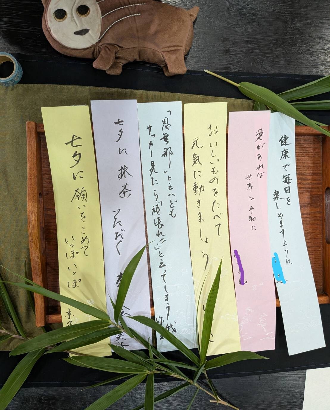 あなたが現在見ているのは chouchouで、七夕茶会。ホントに久し振りに、短冊に願い事を書きました。